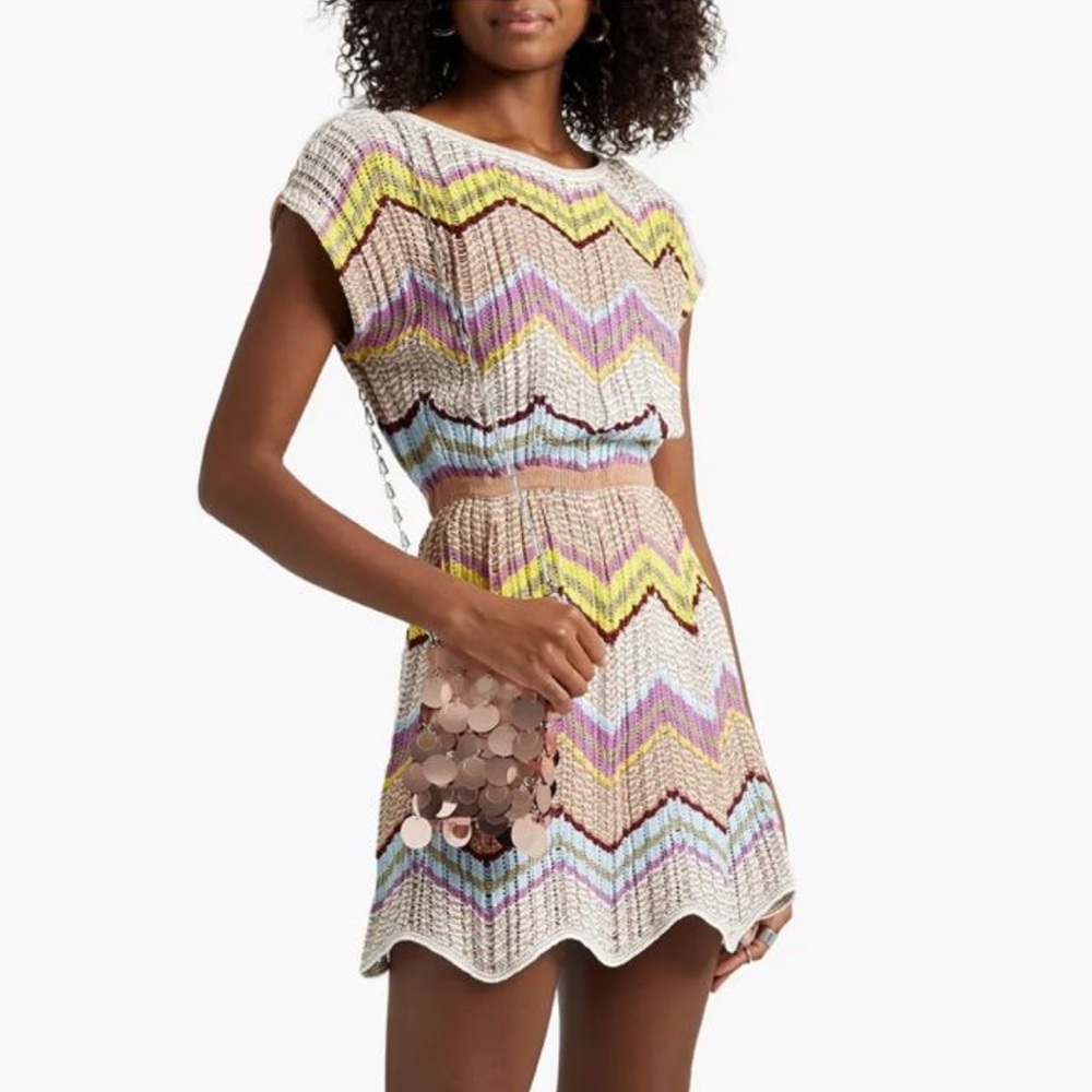 Missoni Multicolor Chevron Mini Dress